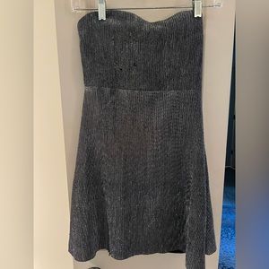 silver dress